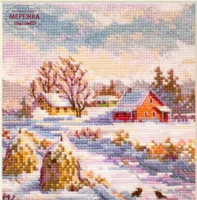 Фото Набір для вишивання хрестиком Merejka Зима (аїда) К-267А