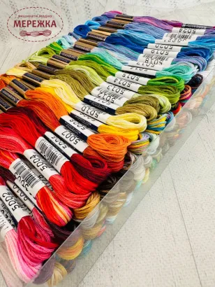 Фото COSMO Embroidery Floss Collections Seasons №80, 140 кольорів 162206