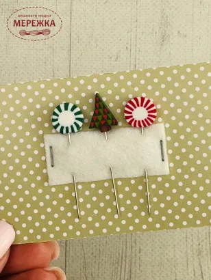 Фото Рахункові голки (піни) Puntinipuntini 3шт SET2.  Small Pin Set
