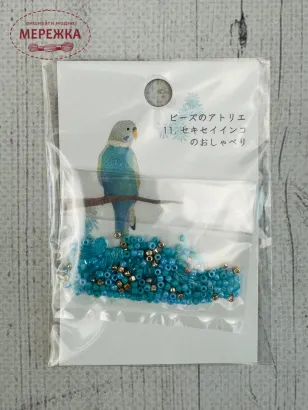 Фото TOHO Набір бісеру та намистин (2,1 гр) Хвиляста папужка 11