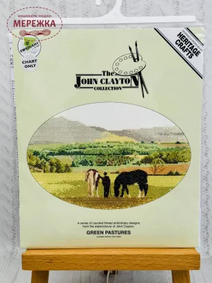 Фото HeritageCrafts Схема John Clayton Зелені пасовища HC862