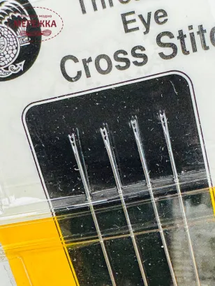 Фото Голка John James № 28 (4шт)  із подвійним вушком для легкого вдягання JJX19828