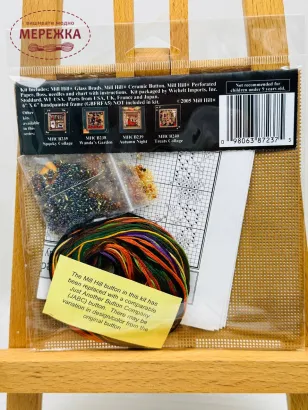 Фото Набір для вишивання у змішаній техніці Mill Hill Налякані кошенята MHCB237