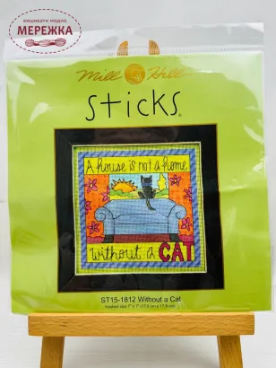 Фото Набір для вишивання у змішаній техніці Mill Hill Без кота ST15-1812