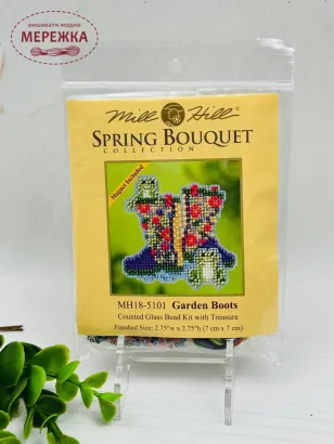 Фото Набір для вишивання у змішаній техніці Mill Hill Садове взуття MH18-5101