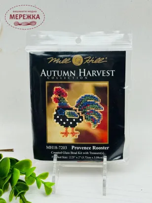 Фото Набір для вишивання у змішаній техніці Mill Hill Прованський півень MH18-7203