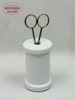 Фото Chameleon Котушка для ножиць без декору (білий) 1 отвір