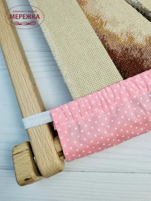 Фото JustCraft чохол для рами Арабеска (48 см) (рожевий горох)