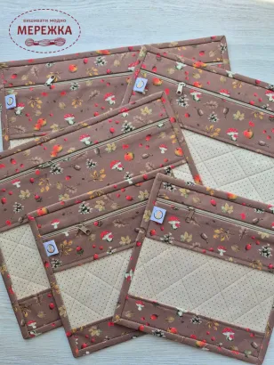 Фото Органайзер для рукоділля JustCraft конверт Осінній ліс 27*32 см.