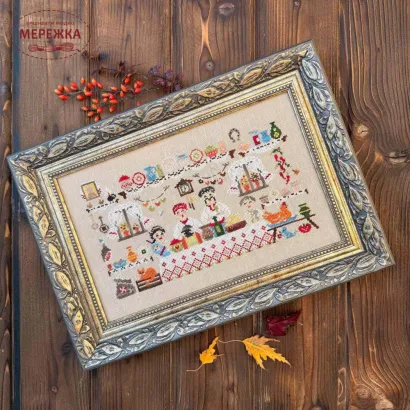 Фото Набір для вишивання хрестиком TelaArtis Хата багата Х-075