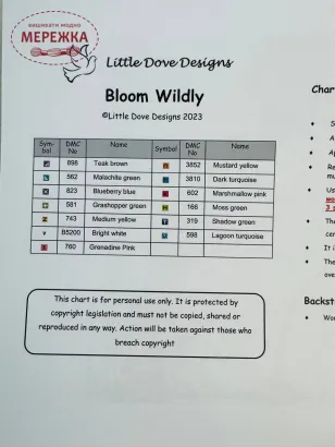 Фото LittleDovedesigns Схема Bloom Wildly