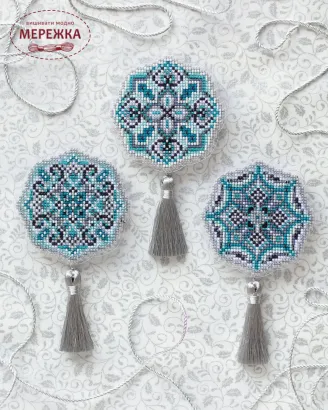 Фото Набір для вишивання хрестиком Комод Зимовий кришталь АО-072