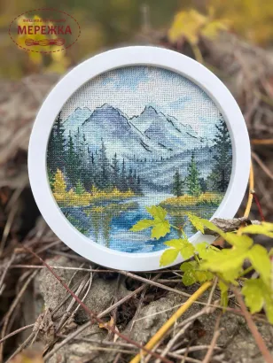Фото Набір для вишивання хрестиком Stitch Heart Lanova Тиша серед гір