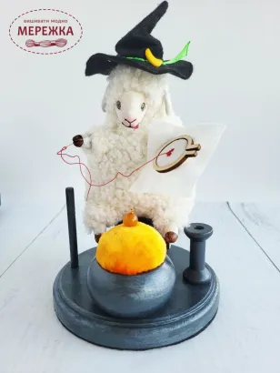 Фото Органайзер для рукоділля DyvoPtah Рукодільний органайзер Барбара вишивальниця з додатковими аксесуарами, чорне дерево