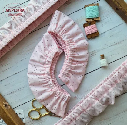 Фото JustCraft чохол для Nurge металеві 19,5 см. (темна крапка на рожевому)