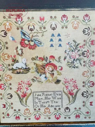 Фото Cross Stitch Antiques Схема Julia Rachel De La Mare 1849