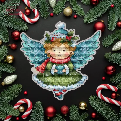 Фото Набір для вишивання хрестиком XFreeStitch (Світлана Грибач) Різдвяний ангел 1
