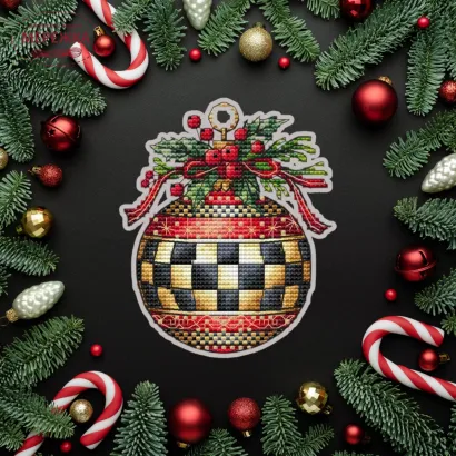 Фото Набір для вишивання хрестиком XFreeStitch (Світлана Грибач) Різдвяна іграшка 3