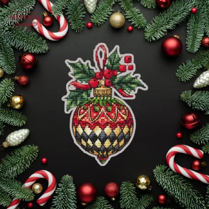 Фото Набір для вишивання хрестиком XFreeStitch (Світлана Грибач) Різдвяна іграшка 1