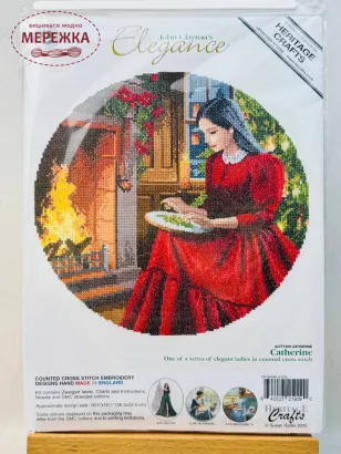 Фото Набір для вишивання хрестиком HeritageCrafts John Clayton Катерина H1929