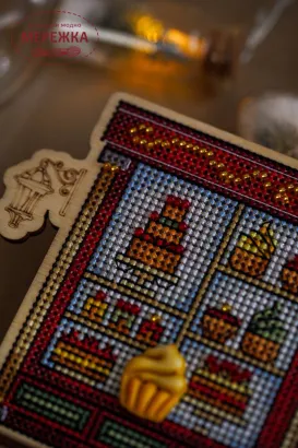 Фото Набір для вишивання хрестиком Затишні хрестики Кондитерська М007