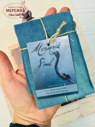 Фото The Primitive Hare Схема Cosmic Mermaid+тканина Mermaid Soul 30 ct