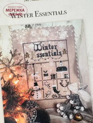 Фото The Primitive Hare Схема Winter Essentials+тканина The Snowfall 30ct