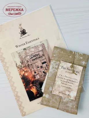 Фото The Primitive Hare Схема Winter Essentials+тканина The Snowfall 30ct