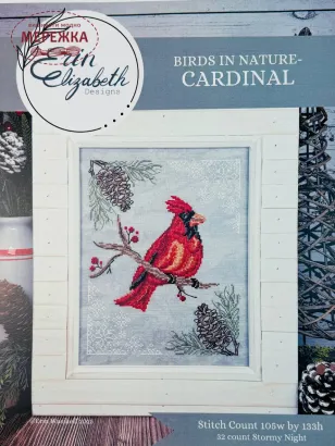 Erin Elizabeth Designs Схема Birds in Nature-Cardinal