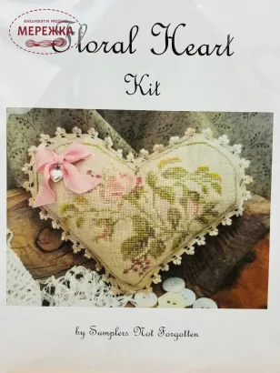 Фото Набір для вишивання хрестиком Samplers Not Forgotten Floral Heart