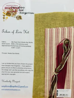 Фото Набір для вишивання хрестиком Samplers Not Forgotten Token of Love