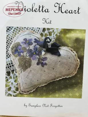 Фото Набір для вишивання хрестиком Samplers Not Forgotten Violetta Heart