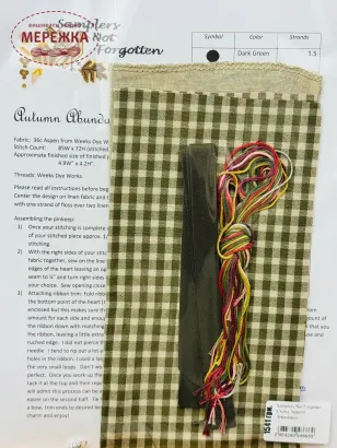 Фото Набір для вишивання хрестиком Samplers Not Forgotten Autumn Abundance