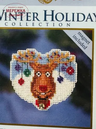 Фото Набір для вишивання у змішаній техніці Mill Hill Игри з оленем MH18-1631