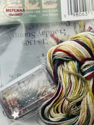 Фото Набір для вишивання у змішаній техніці Mill Hill Святкова марка MH18-1305