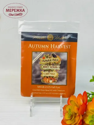 Фото Набір для вишивання у змішаній техніці Mill Hill Осінні веселощі MH18-2125