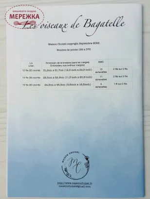 Фото Maison Choisel Схема Les Oiseaux de Bagatelle