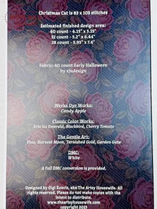 Фото The Artsy Housewife Схема Christmas Cat