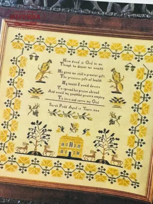 Фото Samplers Not Forgotten Схема Sarah Podd 1844