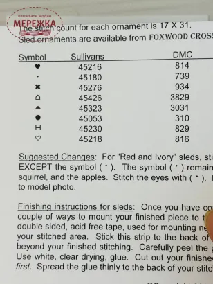 Фото Foxwood Crossings Схема Apples & Berries Sleds