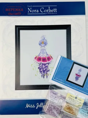 Фото Nora Corbett Схема Miss Jellyfish + пак бісера NC371 сх+пак