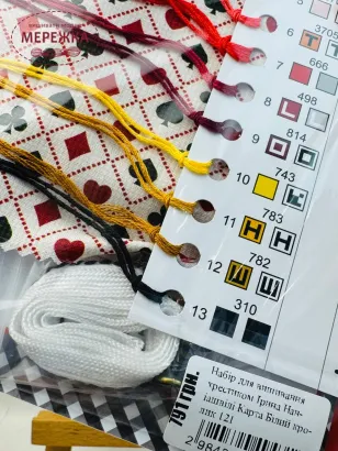 Фото Набір для вишивання хрестиком Ірина Наніашвілі Карта Білий кролик 121