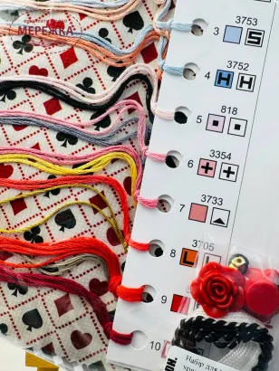 Фото Набір для вишивання хрестиком Ірина Наніашвілі Карта Червона королева 119