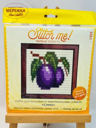 Фото Stitch me Набір для вишивання вертикальним стібком 16*16см. І-015
