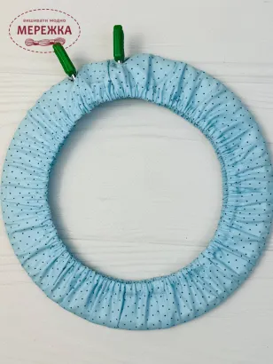 Фото JustCraft чохол для Nurge металеві 19,5 см. (темна крапка на голубому)