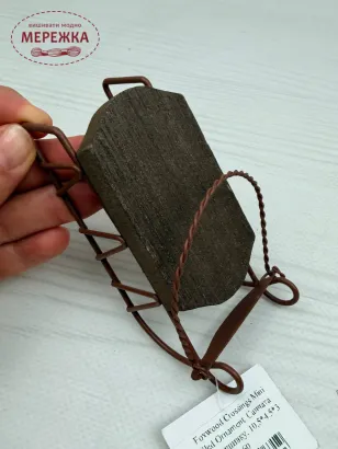 Фото Foxwood Crossings Mini Sled Ornament. Санчата під вишивку, 10,5х4.5х3 см 6554-60
