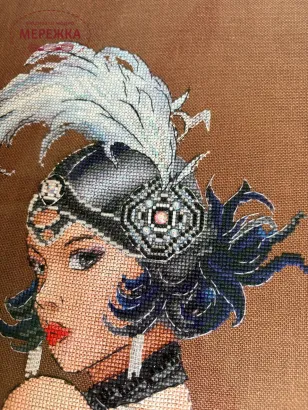 Фото Набір для вишивання хрестиком FEERIQUE CrossStitch Lady in Black