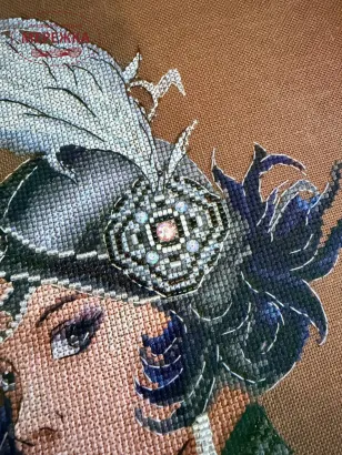 Фото Набір для вишивання хрестиком FEERIQUE CrossStitch Lady in Black