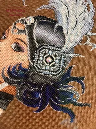 Фото Набір для вишивання хрестиком FEERIQUE CrossStitch Lady in Black