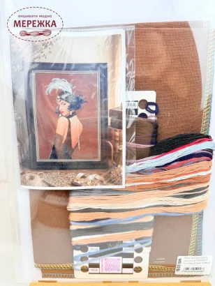 Фото Набір для вишивання хрестиком FEERIQUE CrossStitch Lady in Black